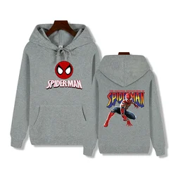 Spiderman super cool pose print Autumn/Winter Comfortable soft thickened men's high quality casual fashion street hoodie