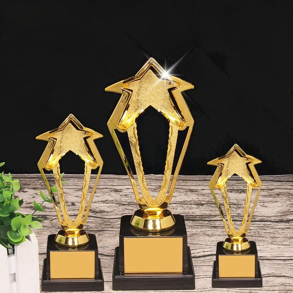 

Plastic Award Trophy Star Singing Dancing Competition Winner Award Trophy Toy Craft Souvenirs Basketball Medals Reward Prize Cup