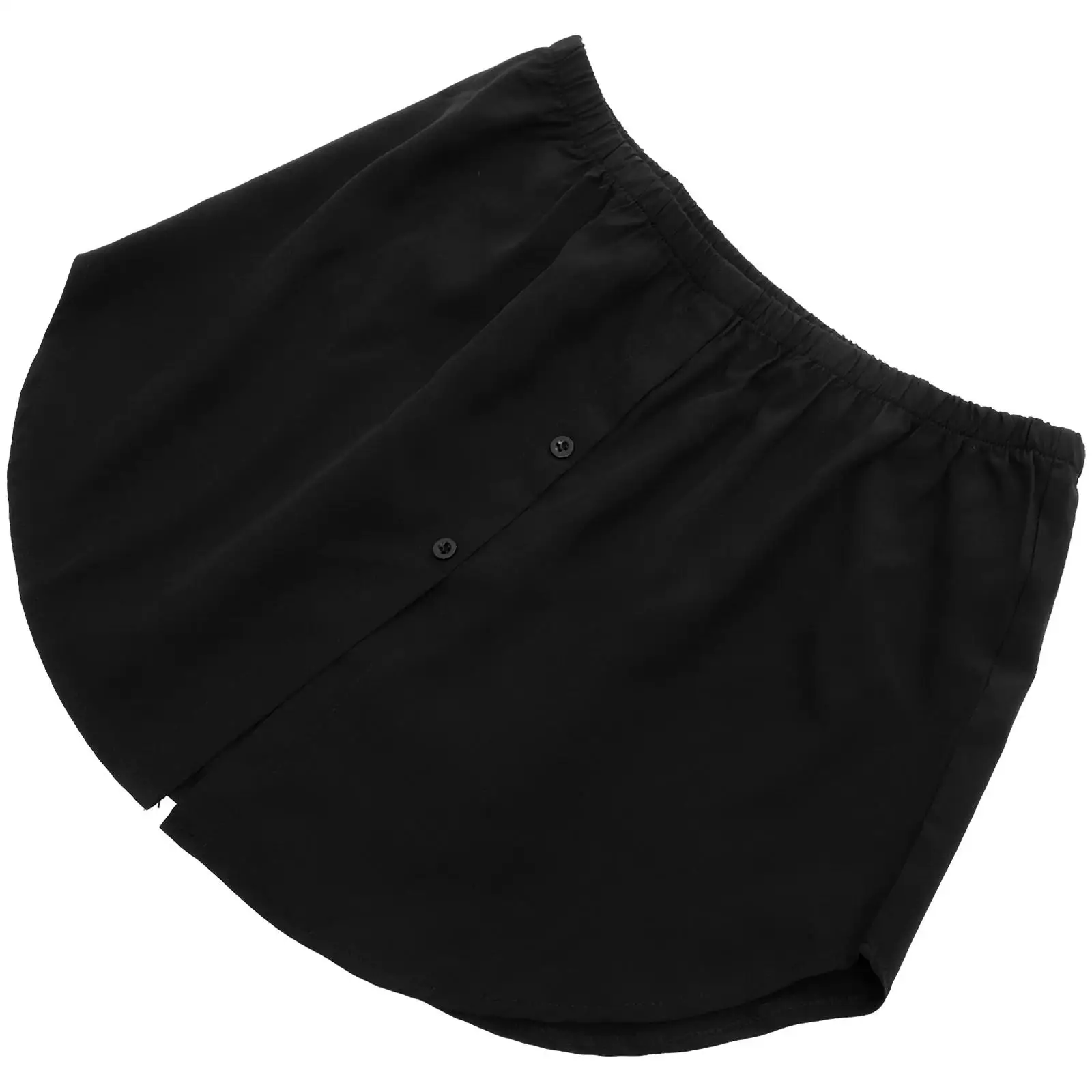 

Fake Shirt Button Extender Women Layering Skirt Polyester HighWaist Jeans Leggings Work Professional Outfit