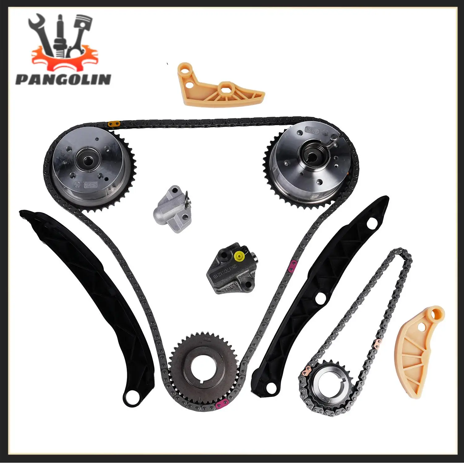 

1Set Timing Chain Kit 24321-2G111 23121-2G551 24420-2C101 For Hyundai Santa Fe Sport Sonata Tucson Kia Optima Sorento Sportage