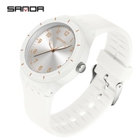 SANDA 9075 Luminous Simple Student Quartz Watch Fashion Luxury Lightweight Women's Quartz Watch Waterproof
