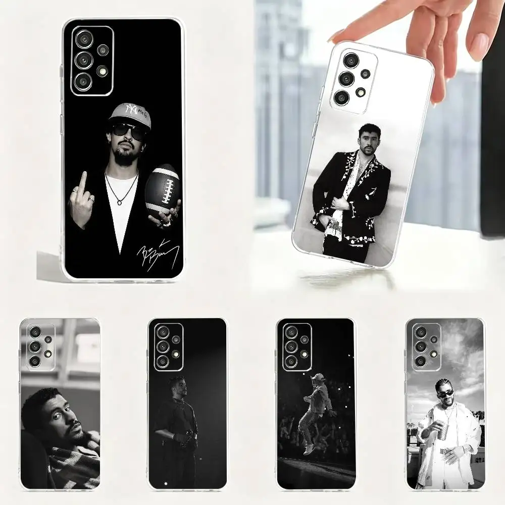 Bad Bunny Global Spanish Icon  Phone Case For Samsung Soft Transparent TPU Case S25,S24,S21,S22,S23,S30,Ultra,S20,Plus
