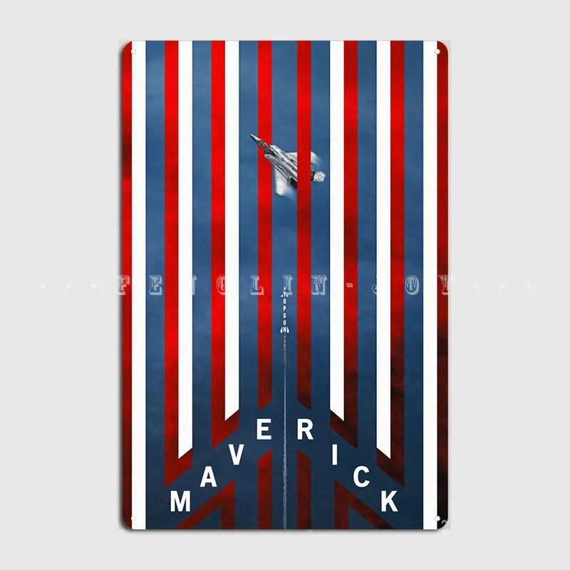 Top Gun Maverick Metal Sign Pub Pub Garage Create Mural Painting Tin Sign Poster