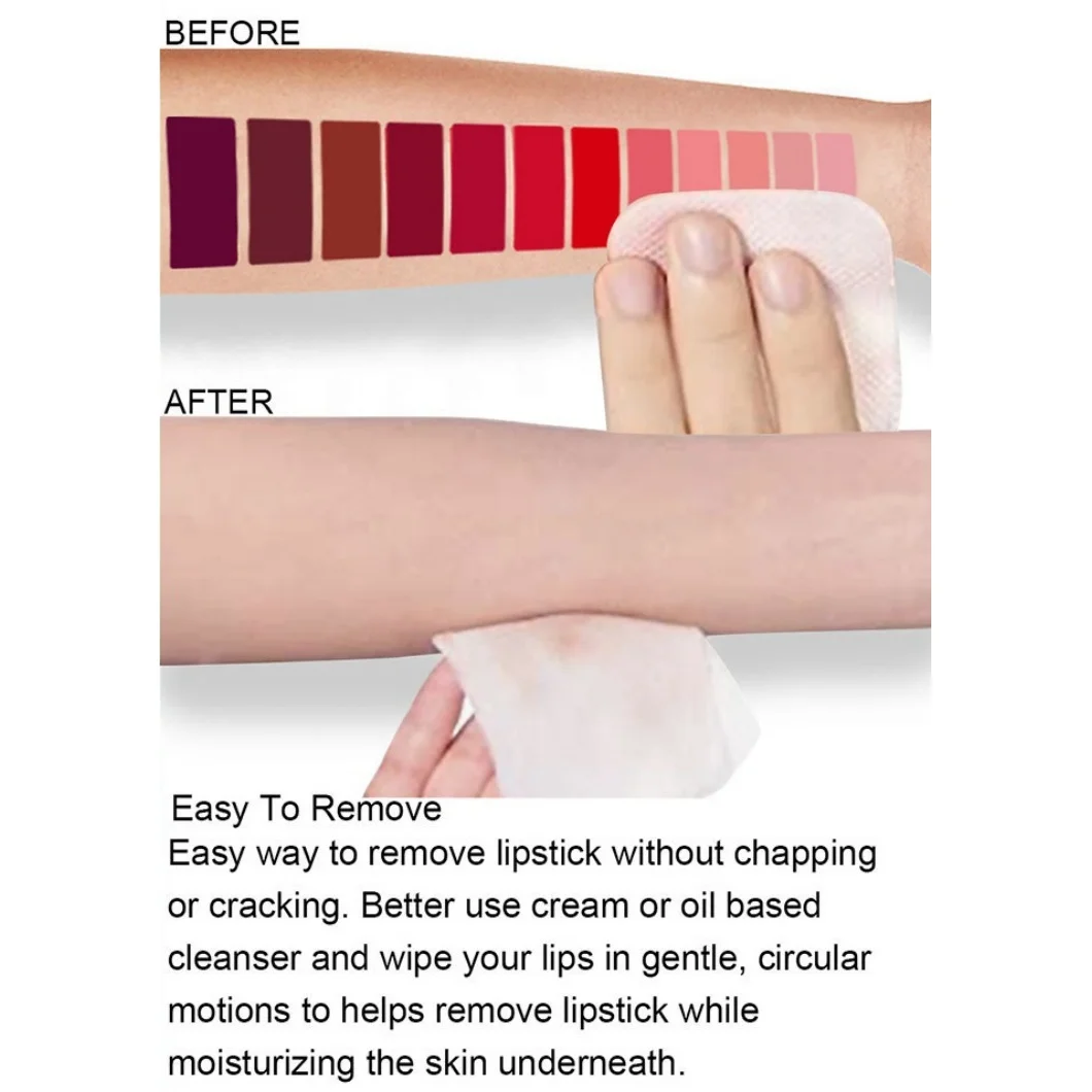 Set di lucidalabbra idratanti da 3 pezzi Velluto opaco Non appiccicoso Smalto per labbra rosso a lunga durata Impermeabile Non sbiadisce Rossetto liquido Trucco