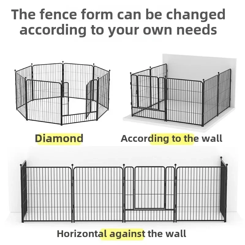 

Foldable Pet Playpen with Door Heavy Duty Dog Puppy Playpen Exercise Puppy Kennel Cage for Dog Cat Rabbit Pet Exercise