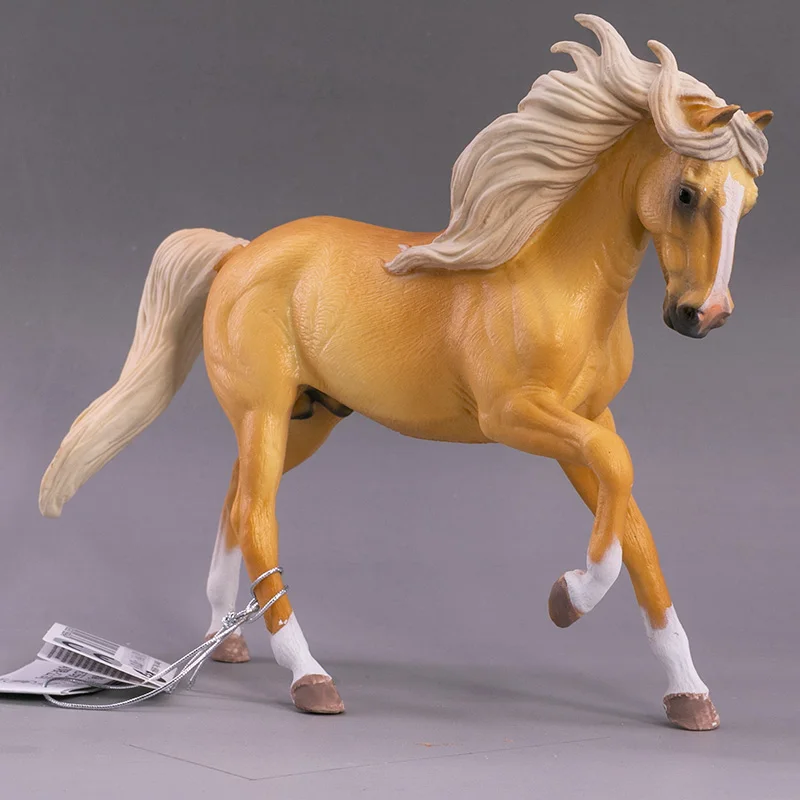 2023 CollectA Horse Country Farm Animals Andalusian Stallion Palomino 1:20 PVC Figure Model Toys for Boys and Girls #88984