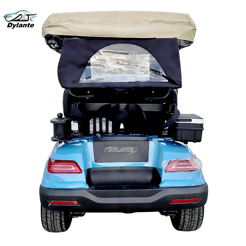 Factory Outlet Color Custom 4 2 Person Seat 60/72v Lithium Battery Folding Electric Golf Carts with CE Electric Golf Carts