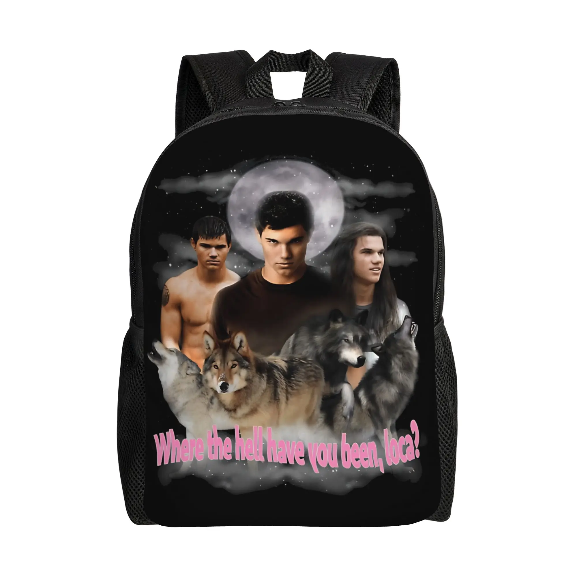 

Twilight Where The Hell Have You Been Loca Backpack Boy Backpacks Polyester Pretty High School Bags College Designer Rucksack
