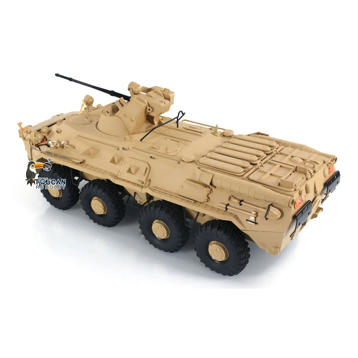 CROSSRC-Véhicule amphibie de transport blindé 1/12 RC, BT8 8X8 RTR, peint, radiocommande, voiture militaire RC, lumière, système sonore, jouets