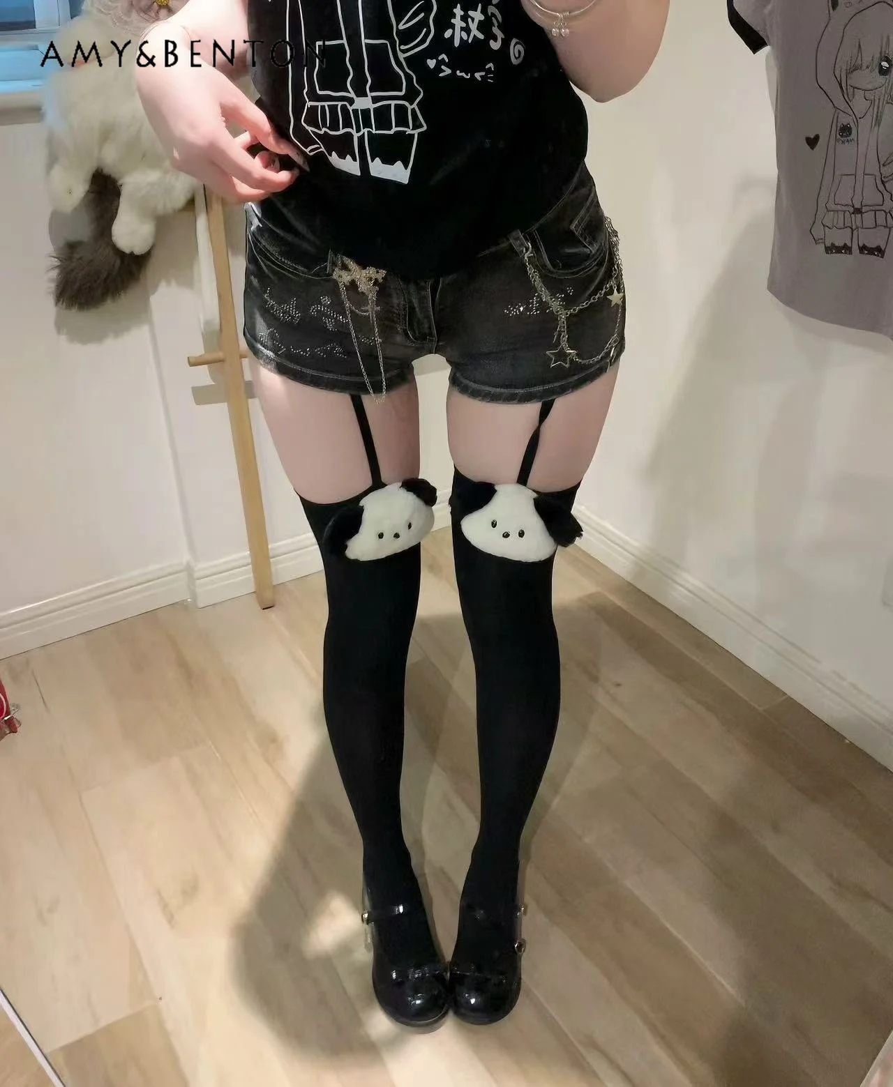 Original Spice Girl Retro Low-rise Denim Shorts Women Summer Japanese Sweet Cute Beaded Rhinestone Slim A-word Jeans Goth Shorts