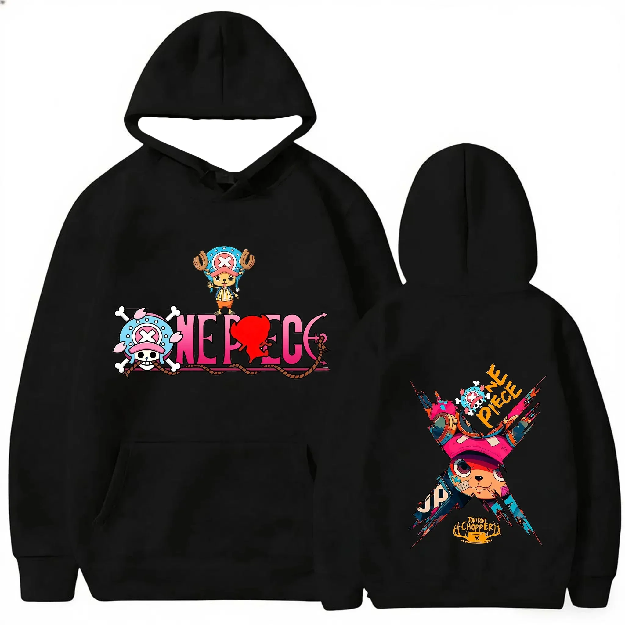 One Piece Hoodie Anime Unisex Oversized Graphic Print Sweatshirt Streetwear Autumn Winter Casual Fitness Long Sleeve New Y2k