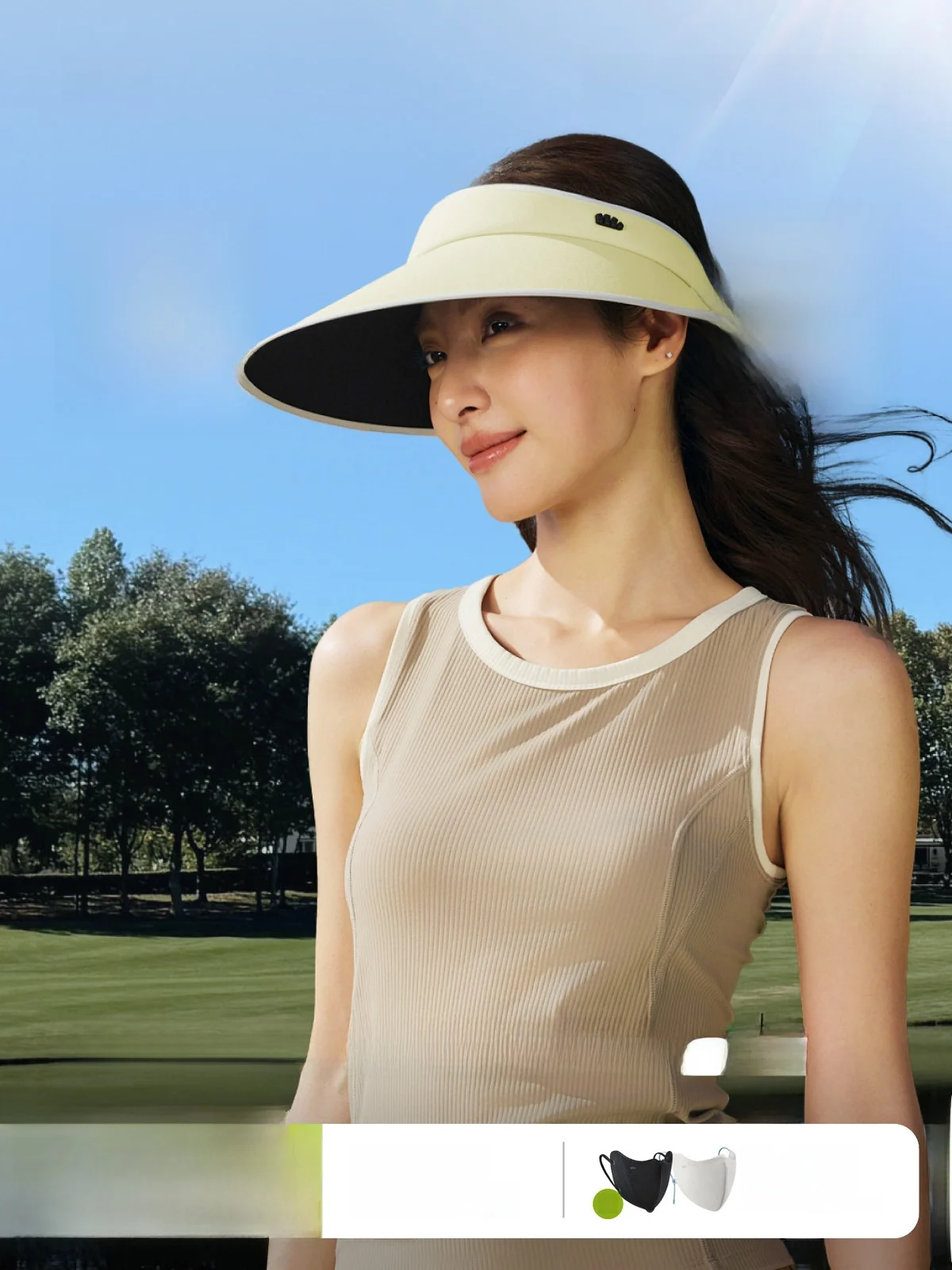 

Banana Leaf Women's Outdoor Sports Sun Hat Wide Brim Empty Top UV Protection Anti-Uv Spring Summer Autumn Universal Size Hat