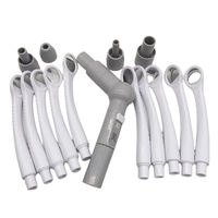 1Set Dental Equipment Strong Suction Mouth Mirror And Odontoscope With 10 Mouth Lenses 1 Conversion Head And 4 Different Interfa