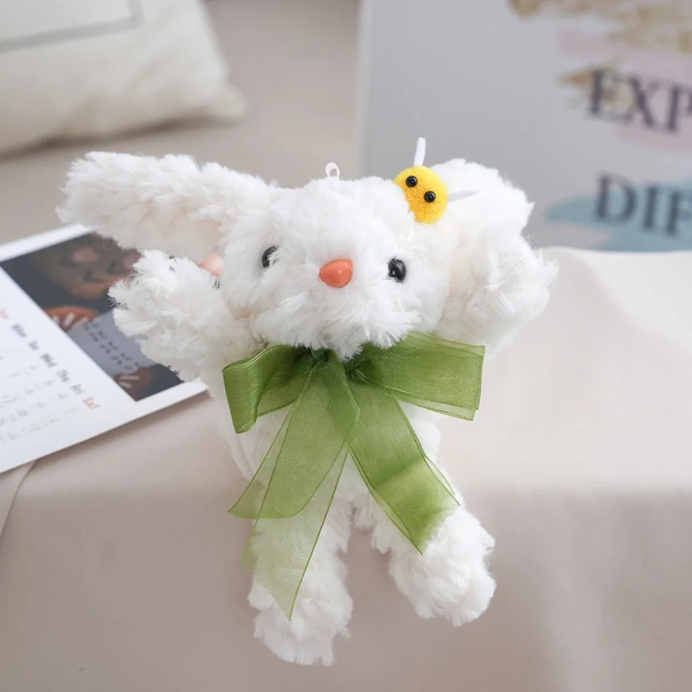 

Новая плюшевая кукла-кролик, сумка с ушками и бантом, мягкие игрушки, брелок, мультяшные подарки, подвесное украшение