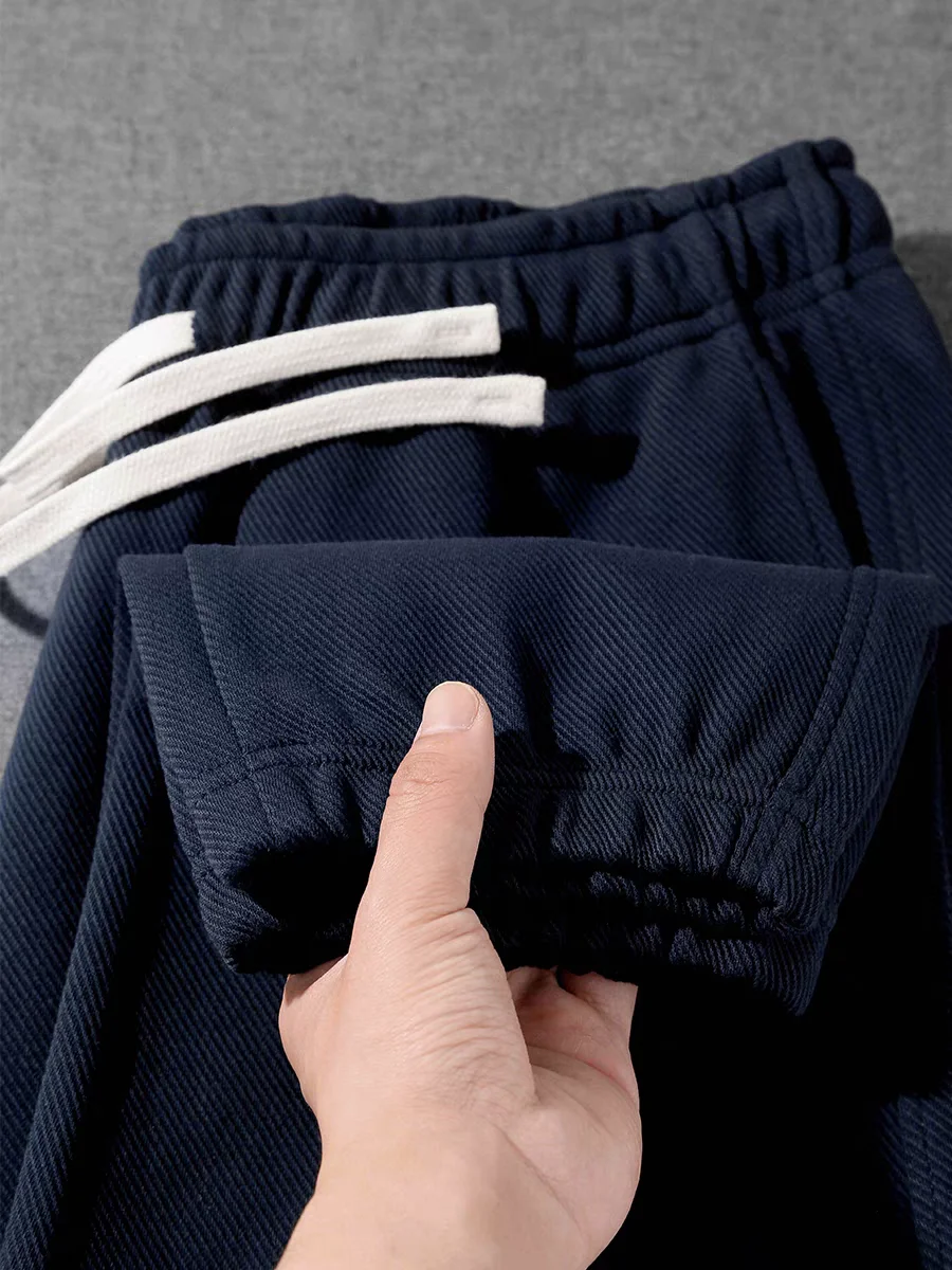 

Retro American Sle Loose Fit Casual Pants Men's Women's Autumn Winter Blue Loose Trousers Drapey Cuffed Spor Straight Leg