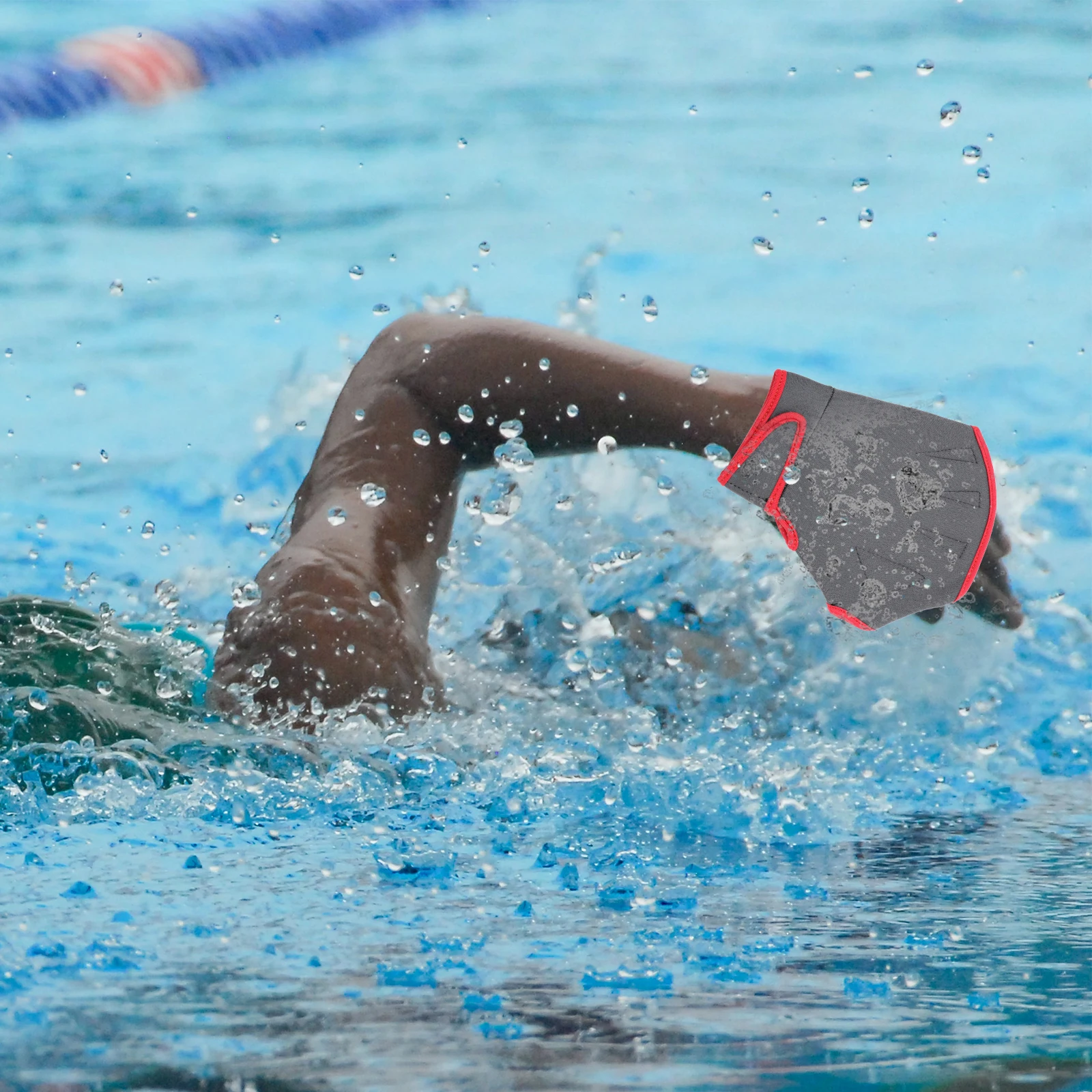 

1Pair Swim Training Gloves Nylon Adjustable Swimming Mittens Hand Covers for Surfing Diving Swim Equipment Water Gloves