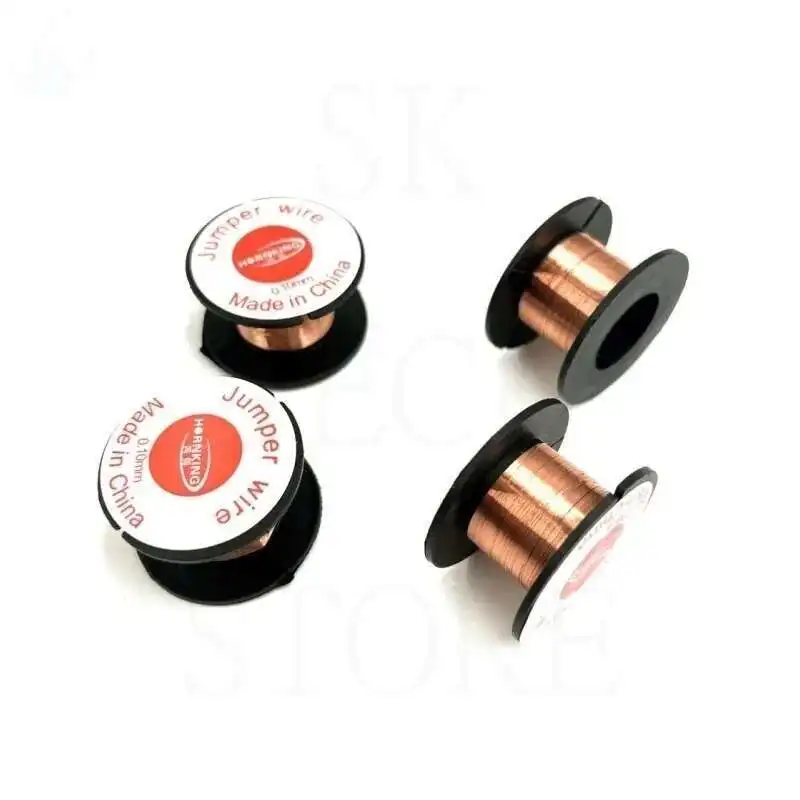 0.1mm Insulation Copper Soldering Wire Jumper Wire for Mobile Phone Computer Motherboard Fingerprint PCB Repair Welding Tool