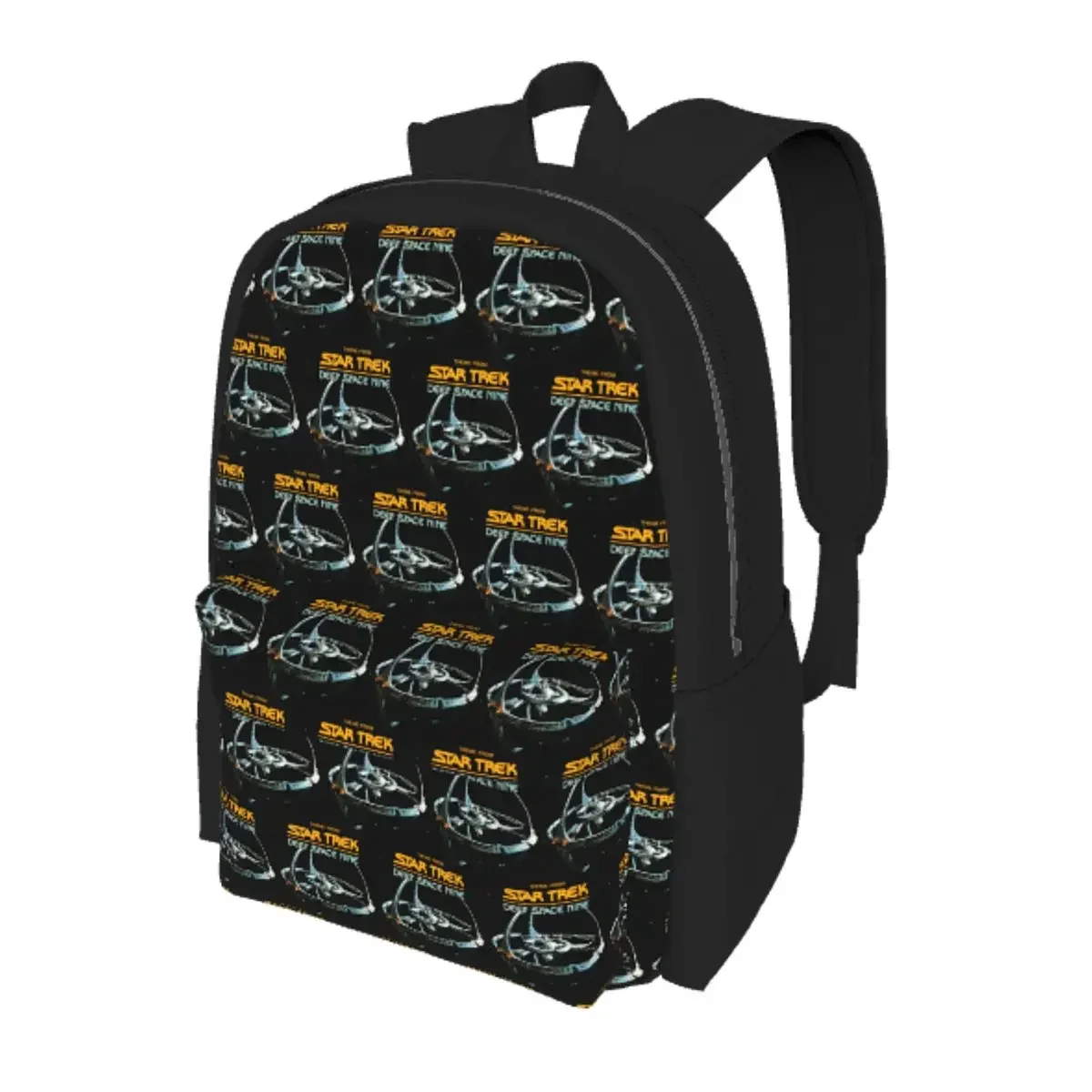 Stars Treks Deep Space Nine Space Station Student Backpack School Bag Hiking Travel Daypack for Men Women Bookbag Shoulder Bags