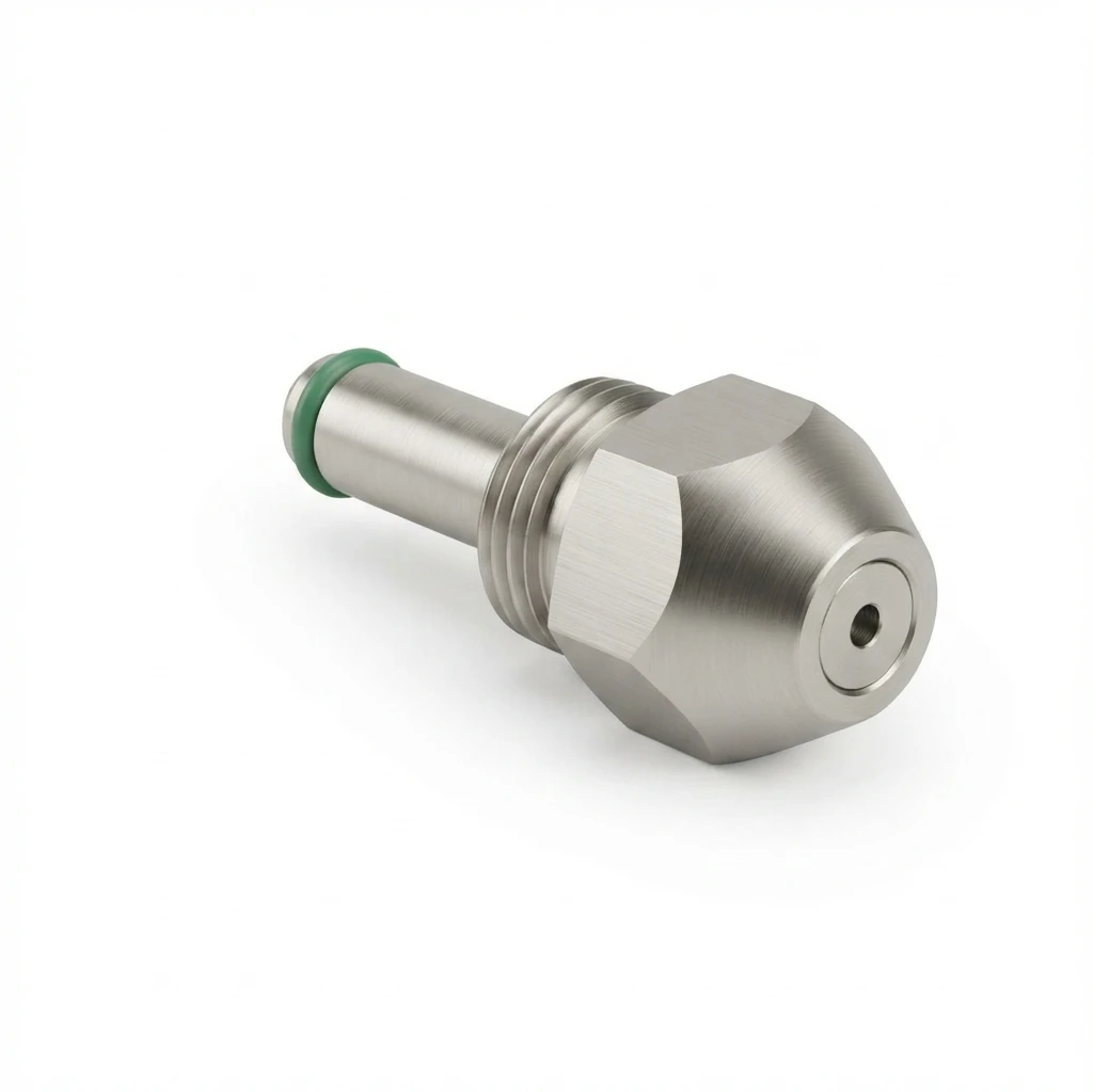 Stainless Steel Siphon Full Cone Oil Nozzle with Green Rubber for Waste Oil Burner Diesel Heavy Oil Burner Air Atomization