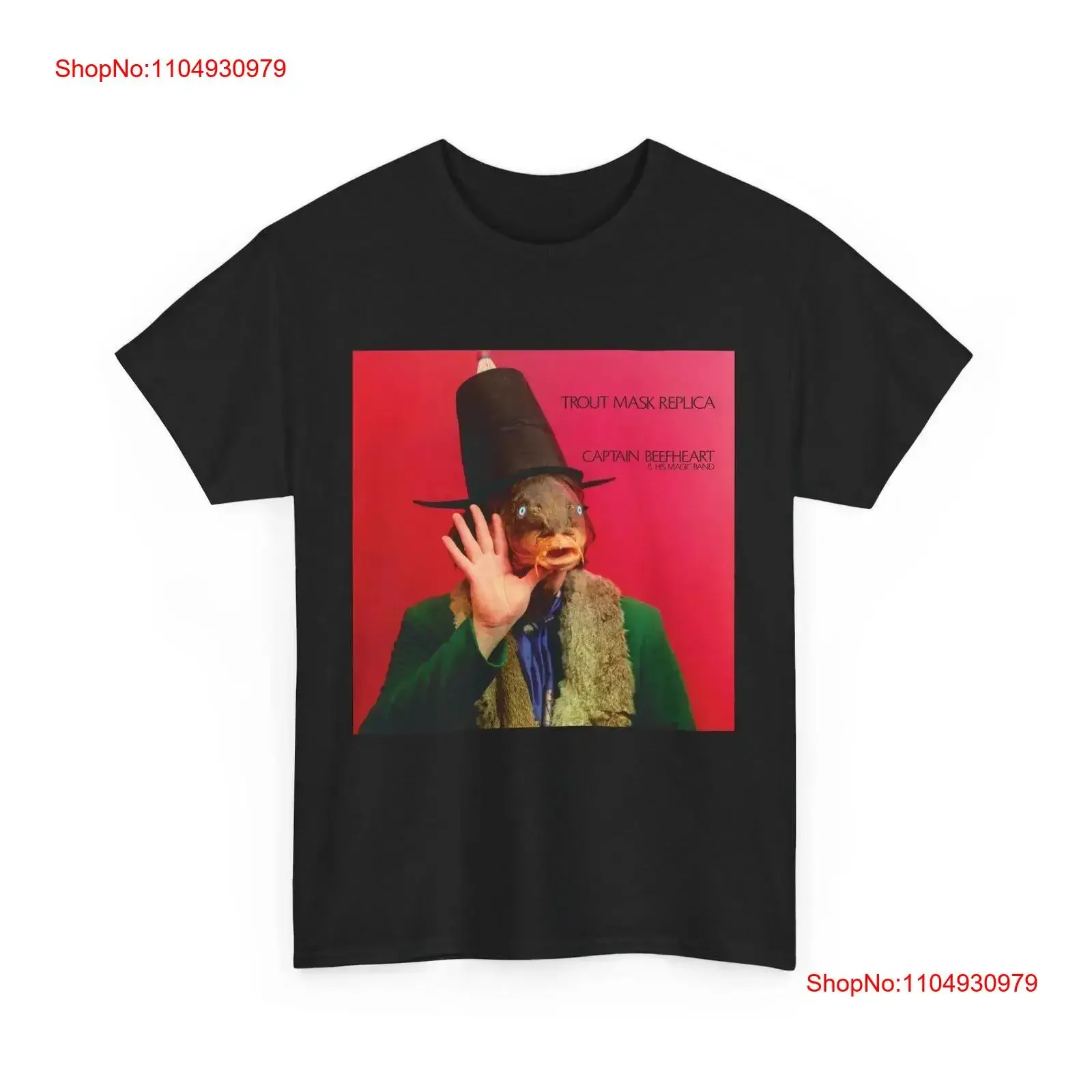 كابتن BEEFHEART والفرقة السحرية من القطن الثقيل تي شيرت سمك السلمون المرقط قناع طبق الاصل الكلاسيكية 1960s التجريبية فرانك زابا دون عادية #1
