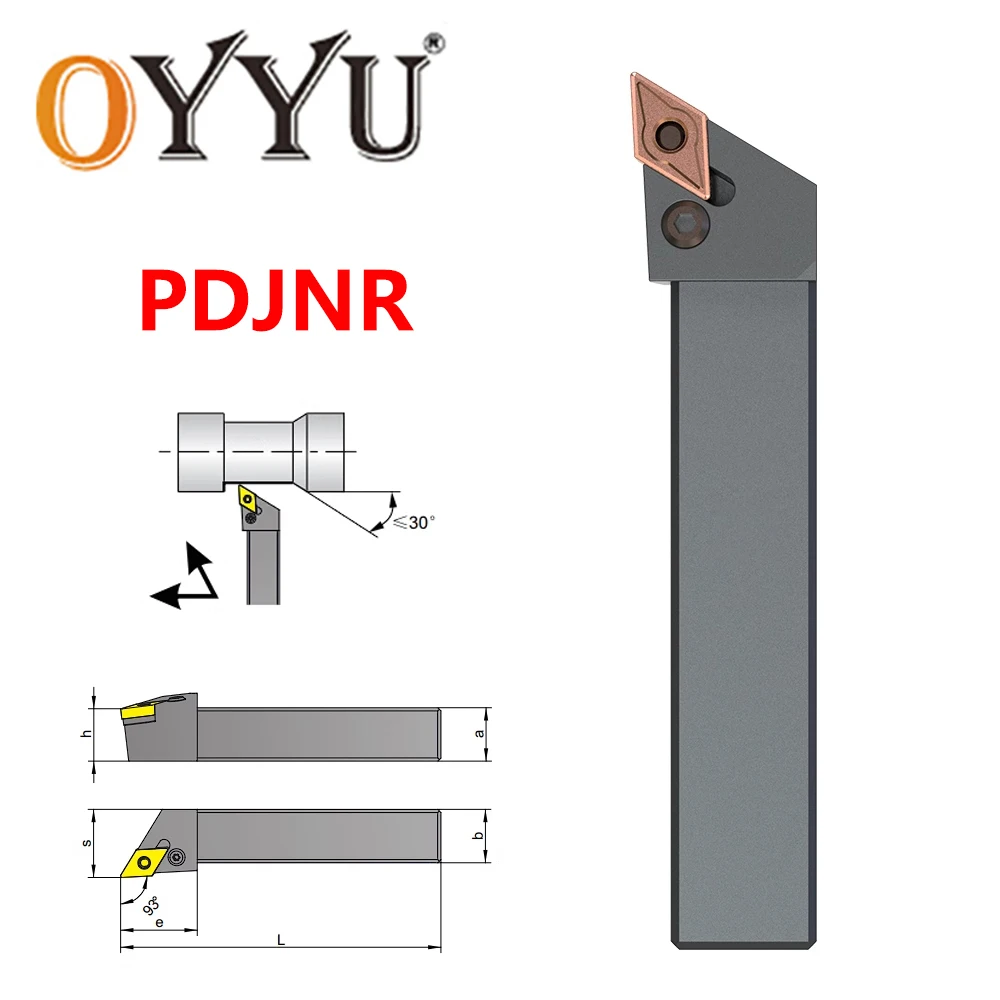 

OYYU PDJNR2020K11 PDJNR2525M15 External Turning Tools Holder PDJNR PDJNR2020 PDJNR2525 CNC Lathe Cutting Carbide Inserts DNMG15