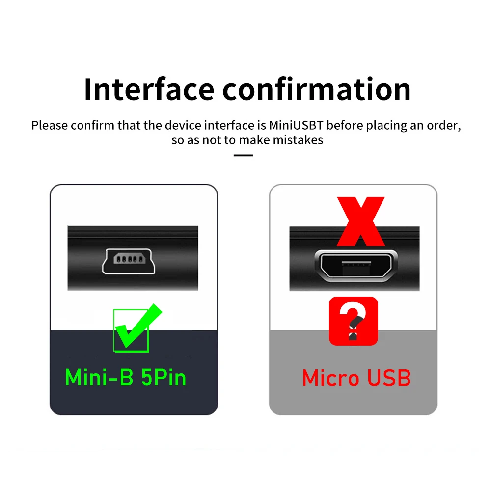Type C to Mini USB Cable Ultra Short USB C to USB Mini-5pin Charging Data Cable Cord for MP3 MP4 GPS Camera Dash Cam HERO 3+ view 4