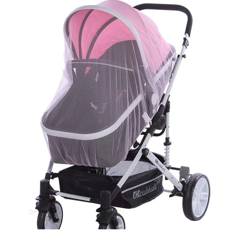 Baby Stroller Mosquito Net Pushchair Cart Insect Shield Net Mesh Safe Infants Protection Mesh Cover Baby Stroller Accessories