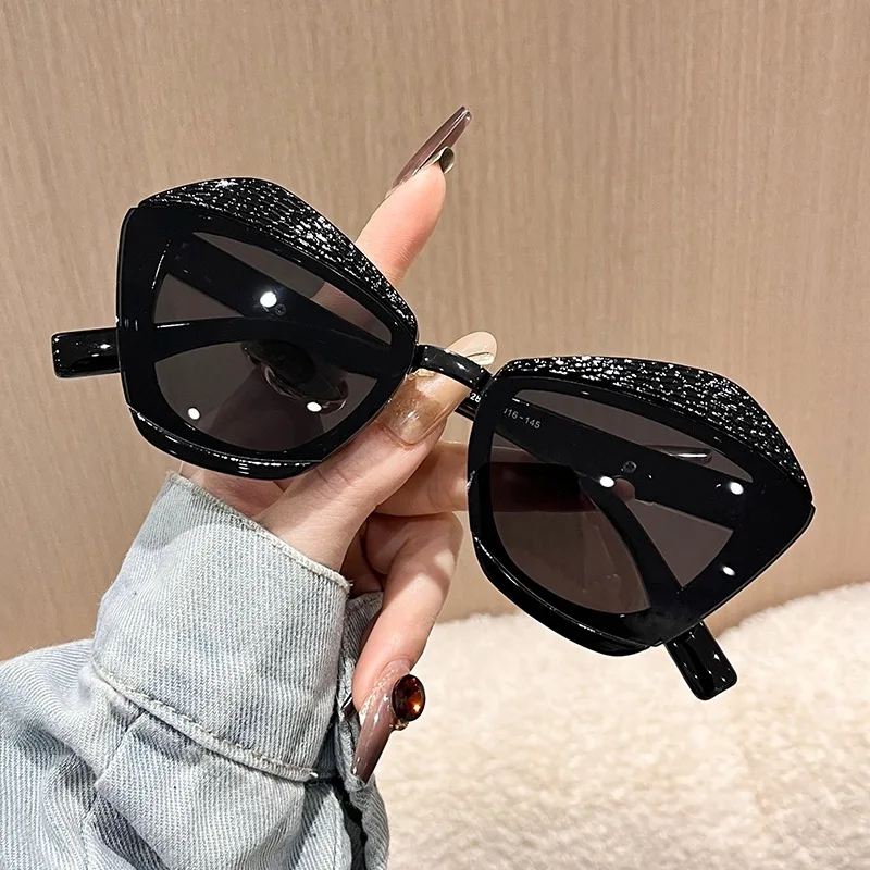 

New Style Women's Fashion Sunglasses Women's Personality Polygonal Retro Sunglasses Trendy Colorful Sunglasses M6287