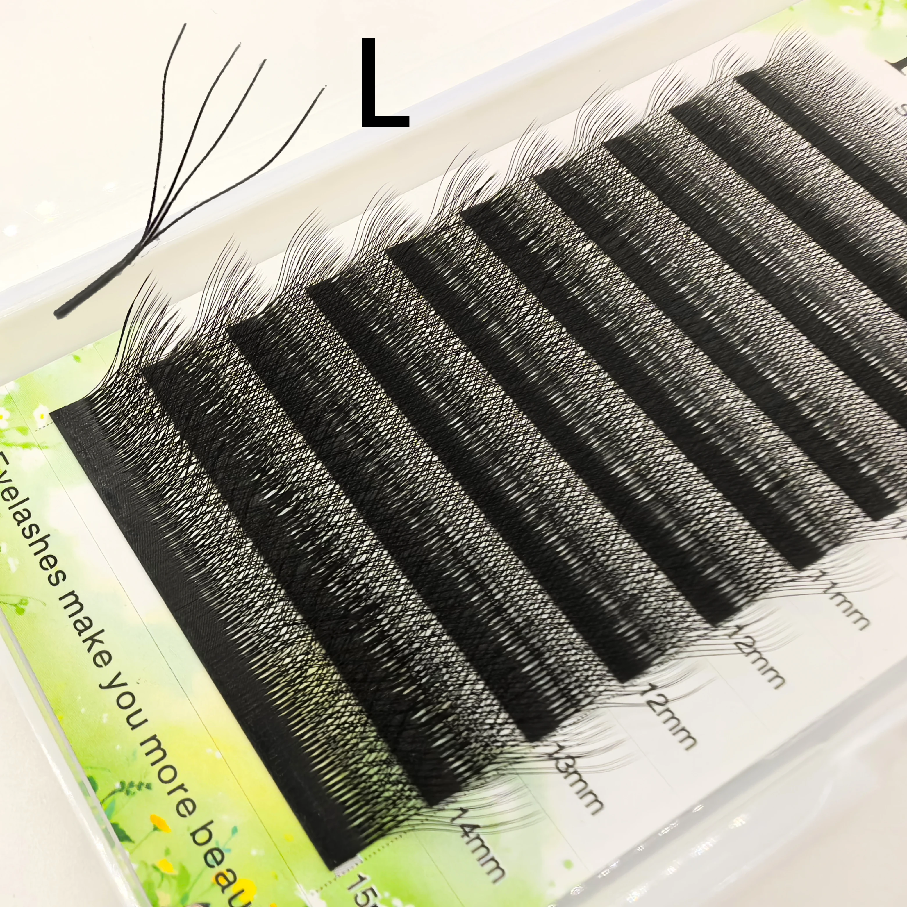 Tbestt 5D 6DW L M Curl Rzęsy Przedłużane Miękkie Naturalne 5DW L M Shape Rzęsy Sztuczne Gotowe Kępki W Volume