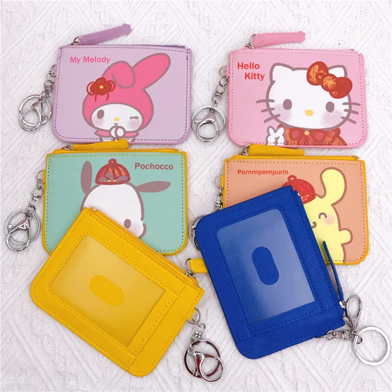 Anime Sanrio Kawaii KEROKERO KEROPPI PU titolare della carta regalo carino cartone animato cambia carta di immagazzinaggio piccola borsa regalo a