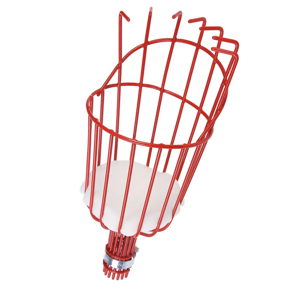 Fruit Picker Fruit Harvesting Basket For Red Plastic-coated Iron Secure Attachment Picking