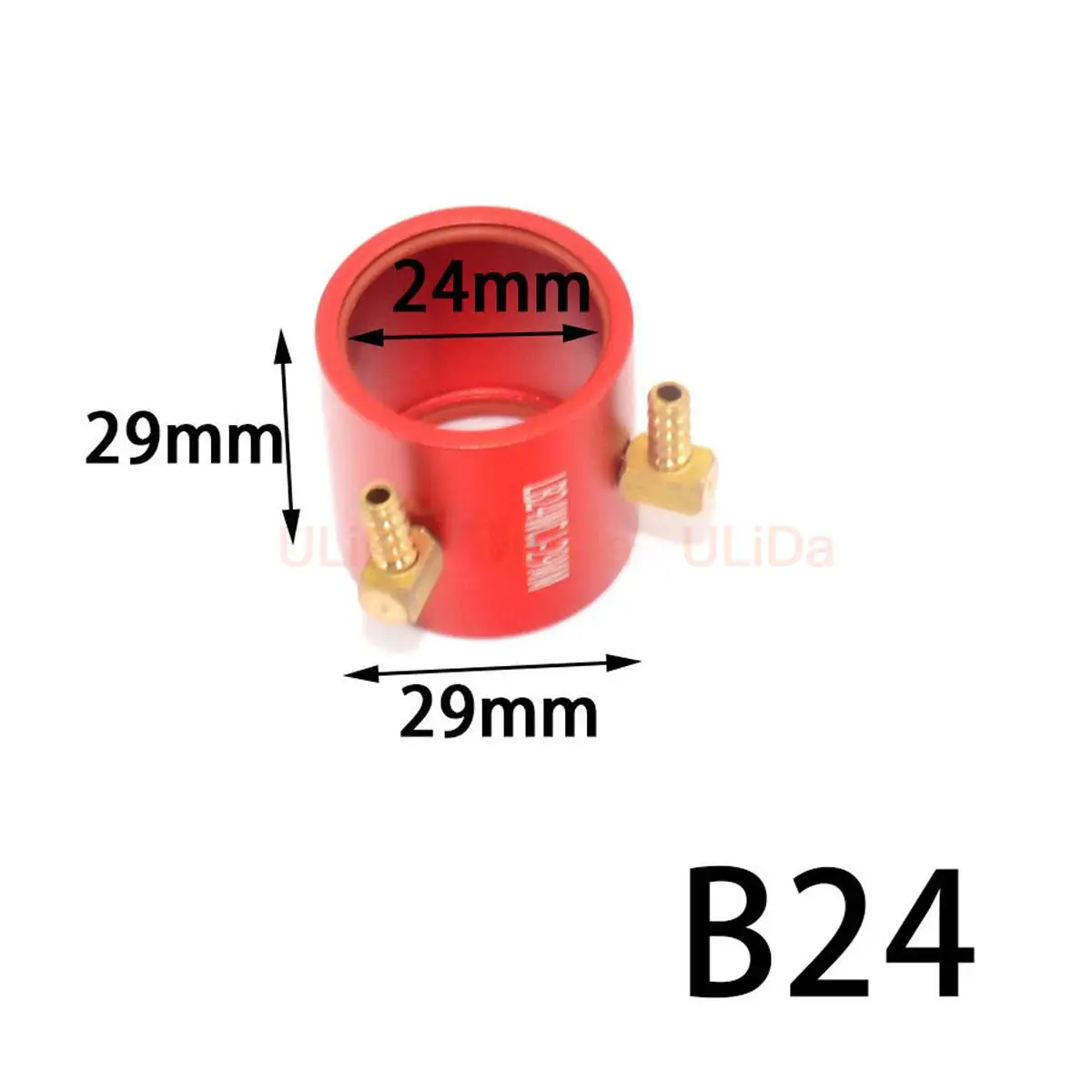 B24 Aluminum Alloy Water-cooled Jacket Cooling Jacket For RC Boat 2435 2440 2445 Brushless Motor Heatsink