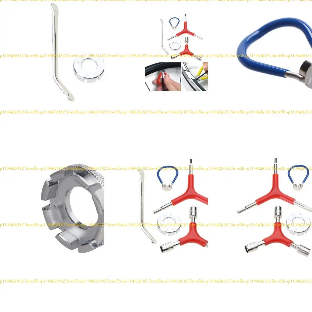 

Q2Q4 5Pcs Bicycles Spoke Wrench Bikes Spoke Tool Cycling Pocket Tool for Bikes Repair Spoke Tool Bikes Wheel Repair Tool