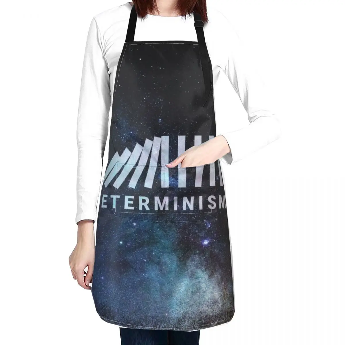 Determinism print- Philosophy Design- Apron Chef Uniform Woman man chef uniform Apron