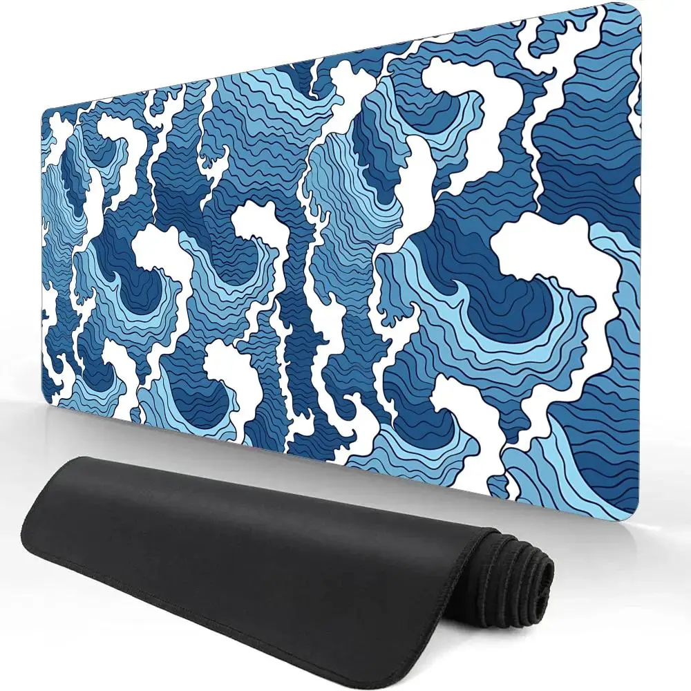 

Deskmat Japan Great Waves Большой коврик для мыши Аниме Настольные аксессуары Коврик для мыши Gamer Настольный коврик Игровые коврики Gaming Mause Офисные коврики