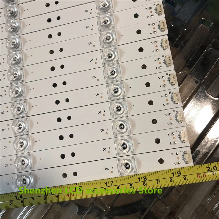 Ledバックライトストリップ6ランプのための50インチテレビ50A6 LE50U51Aライトバー30350006205 LED50D06-ZC14AG-01 100% 新