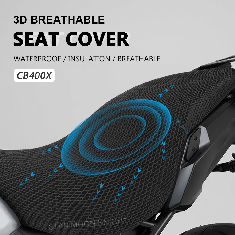 Motorcycle Cushion Seat Cover For Honda CB400X CB 400 X CB 400X Mesh Breathable Seat Cover Accessories