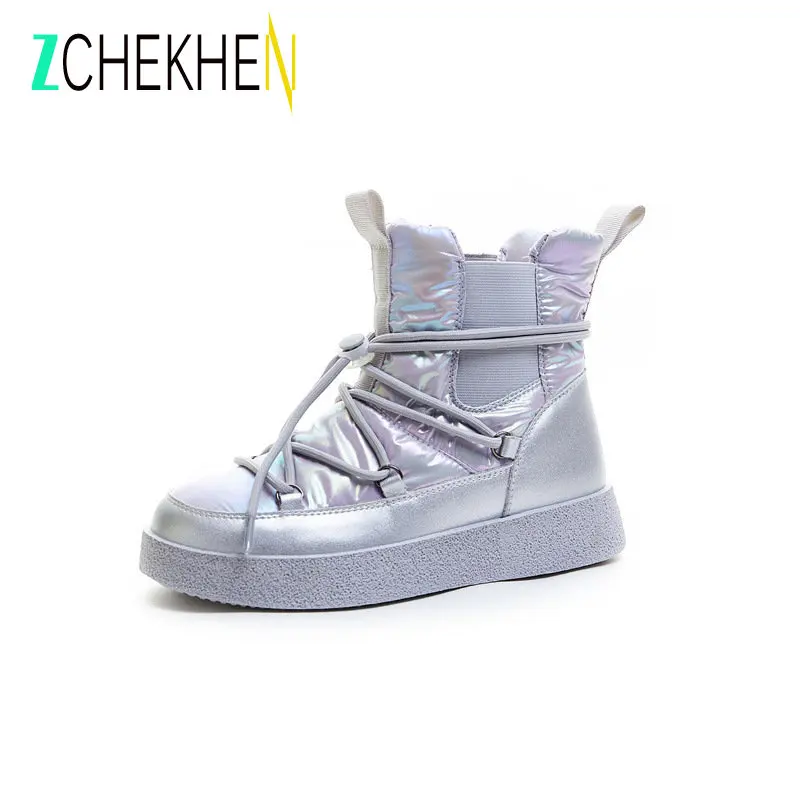 Winter Classic Fashion Warm Plush Winter Shoes Women Snow Boots Work Boots Women Casual Shoes