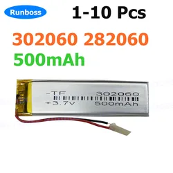 1-10 pcs 3.7v Polymer Lithium 302060 282060 500mAh Battery For Sony N10 Md Recording Pen Mp3 Bluetooth Speaker Driving Recorder