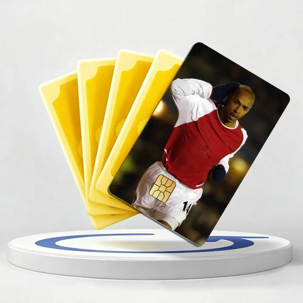 Titi T-Thierry Henry Football  Card Stickers for Bank Access Protective Waterproof Film Cover Sticker Gift
