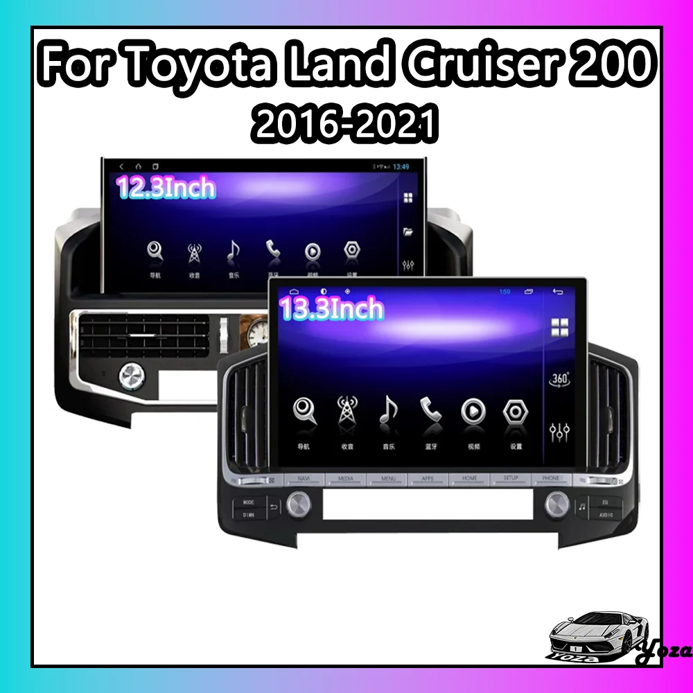 

Yoza Carplay Car Radio For Toyota Land Cruiser 200 LC200 2016-2021 Android11 Touch Screen Multimedia GPS Navigation Stereo 4G