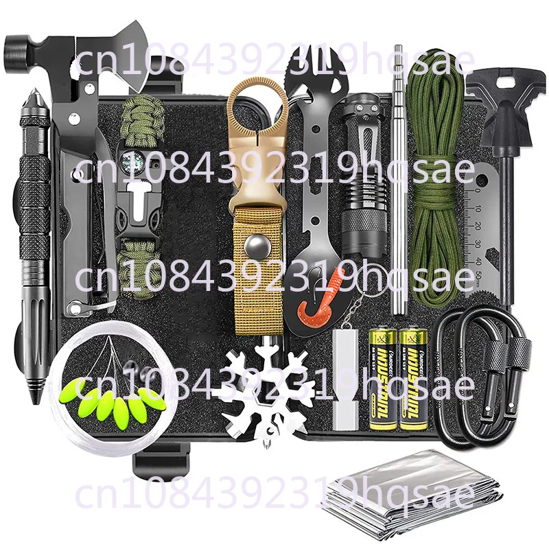 Outdoor Survival Kit Multi-function Emergency First Aid Tools Camping Hiking Self Defense Gear