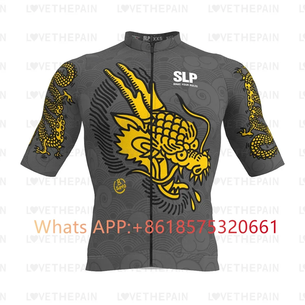 SLp Men Cycling Jersey Classic Cycling Racing Tops Short Sleeve Cyclist Clothes Shirt Maillot Summer Bicycle Bike Wear SLOPLINE