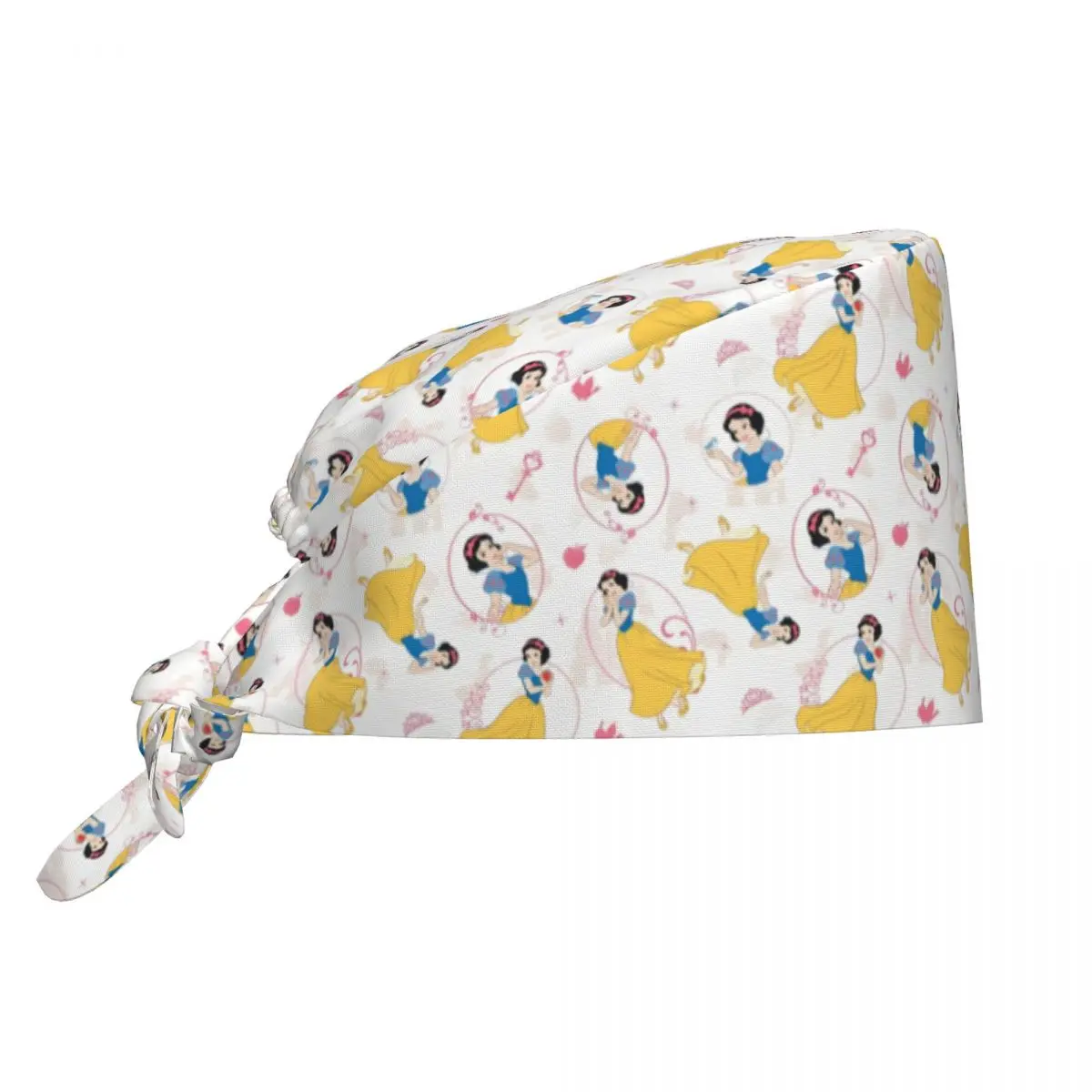 

Custom Adjustable Snow White And The Seven Dwarfs Working Hat Women Men Princess Surgical Hat Scrub Nursing Doctor Surgeon Cap