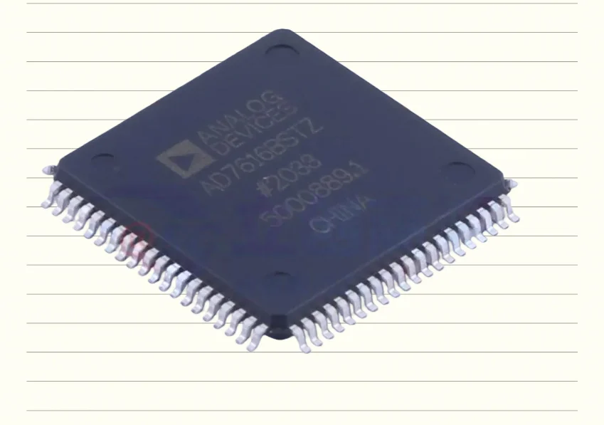 Brand new original AD7616BSTZ-RL LQFP-80 16 channel DAS with built-in 16 bit synchronous sampling ADC and 16 channel DAS, featur
