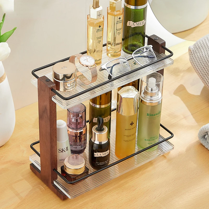 Large Empty Makeup Box Transparent Women Design Bathroom Makeup Box Skincare Storage Organizer Organizador Maquillaje Decoration