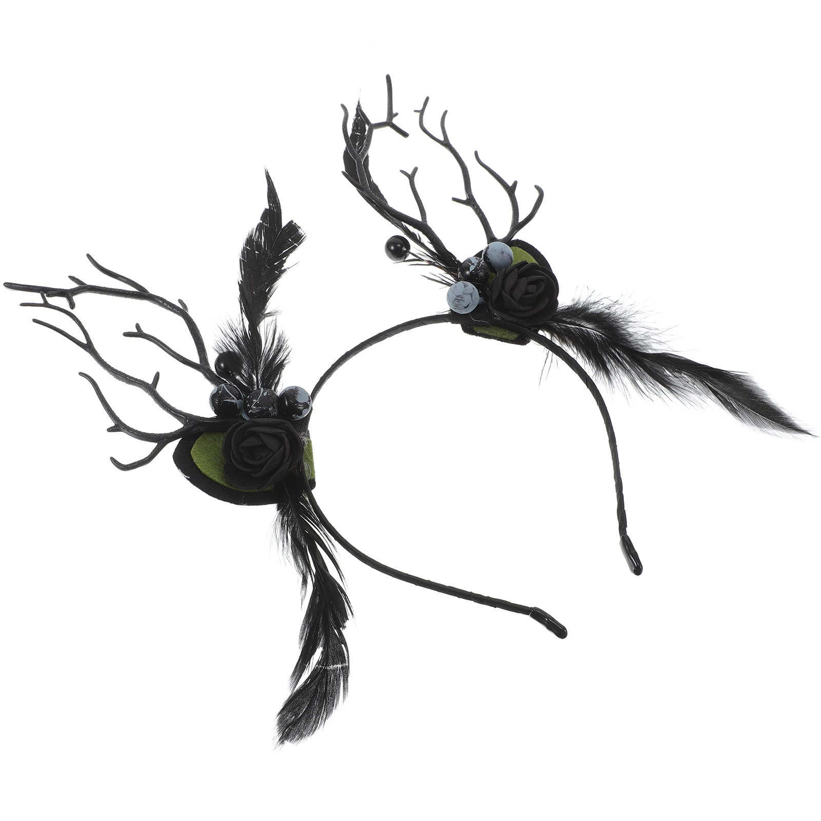 

Branch Headb Antler Women Ears Reindeer Horns Halloween Party Hair Accessories Stage Performance