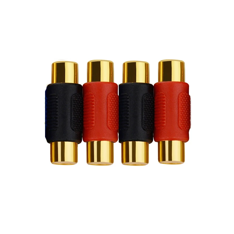 2/4/10pcs Video RCA Female to Female Connector RCA Couple Dual Audio Adapter Plug for CCTV AV Extension Cord Cable C5