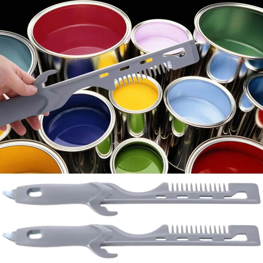 Multi Functional Paint Mixer, Lid Opener, Paint Tool Cleaner, Built-in Hook Storage, Painting, Essential for Home Decoration