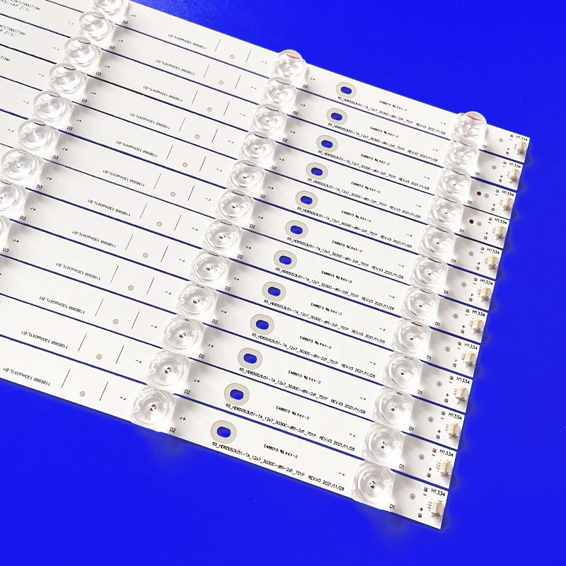 LED Strips For 65U8HQ 65A6BG 65U8GQ H65A6500 H65A6500UK 65H9808 65 HD650S3U51-TA 12x7 3030C-D6T-2D1 7S1P HE654NMF5Z700221074E